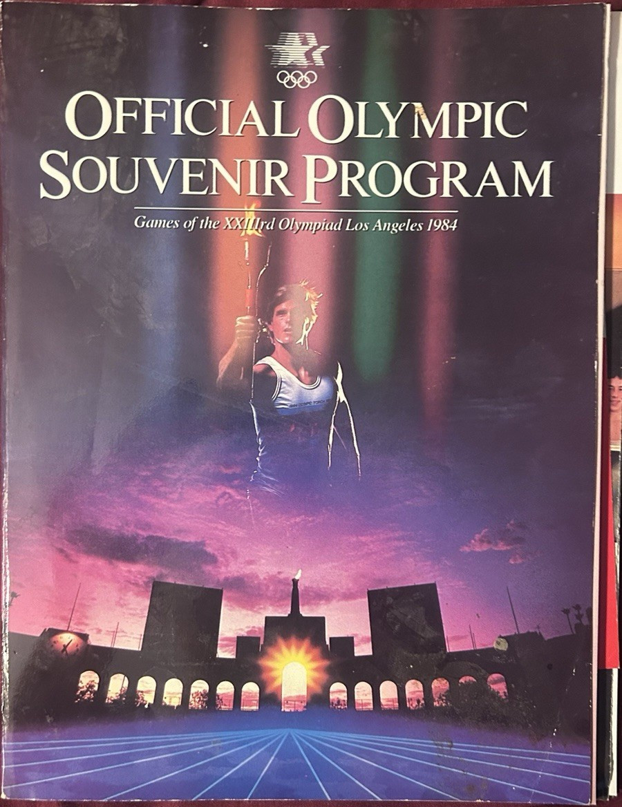 Official 1984 Olympic Games Souvenir Program Los Angeles 1984 USA Multi-Color