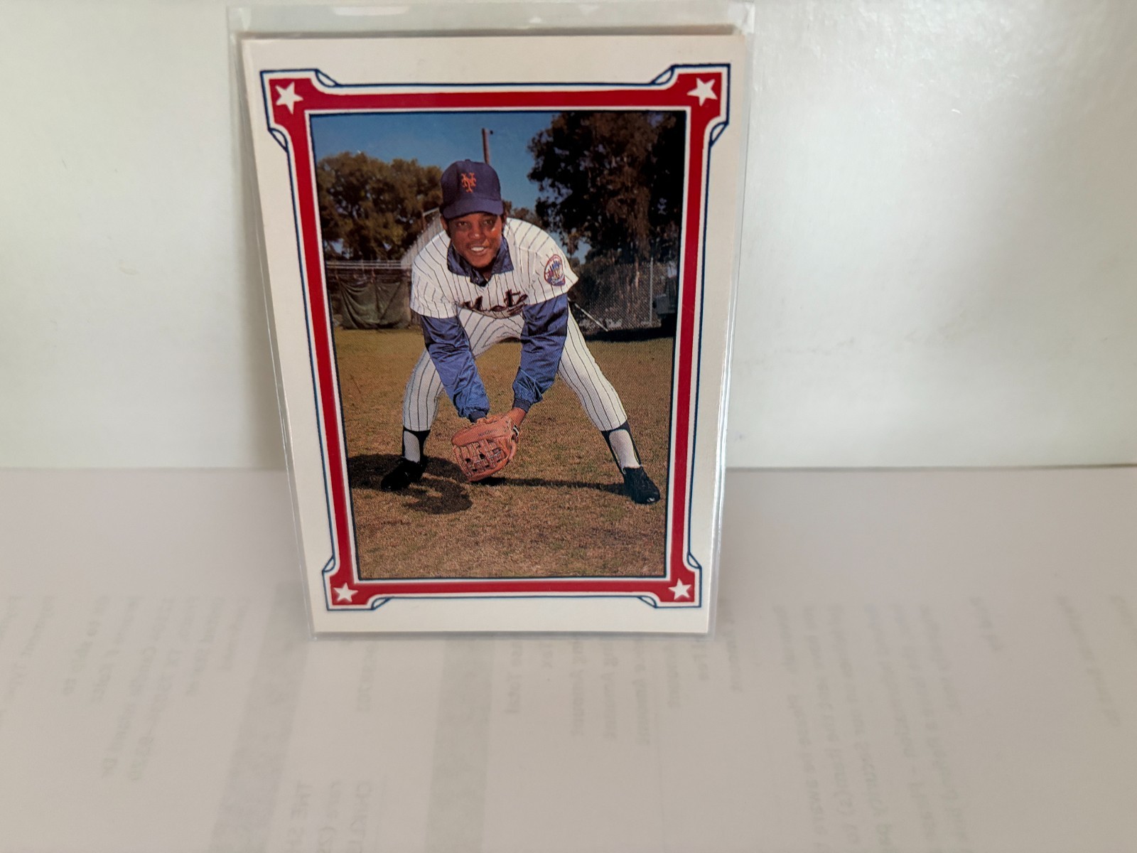 WILLIE MAYS 1980s No Brand rare Oddball card #80 NEW YORK METS HOF NM
