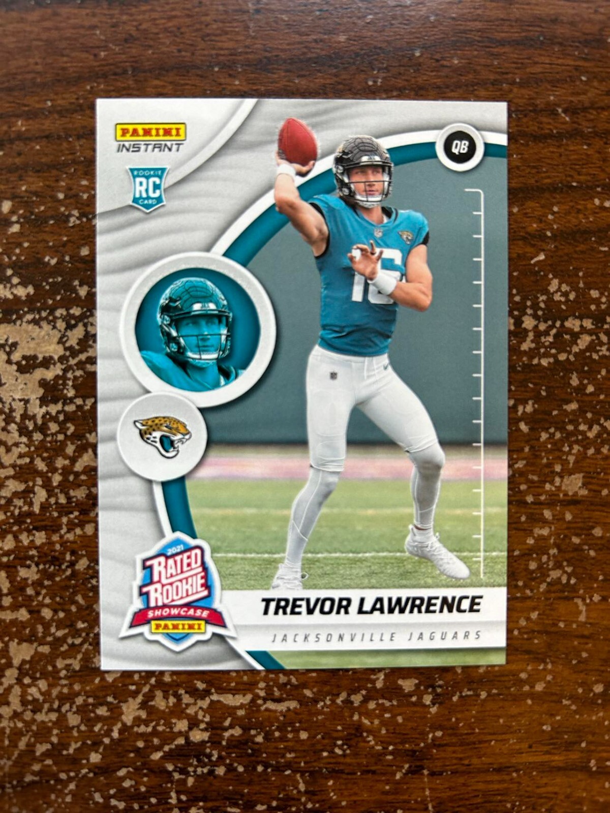 Trevor Lawrence RC, Rated Rookie Showcase #RS1 – 2021 Panini Instant