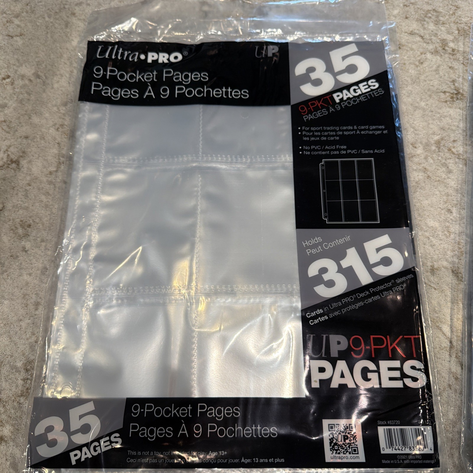 Lot Of 4 Ultra Pro: 9-Pocket Binder Pages – 140 Total Pages – Free Shipping