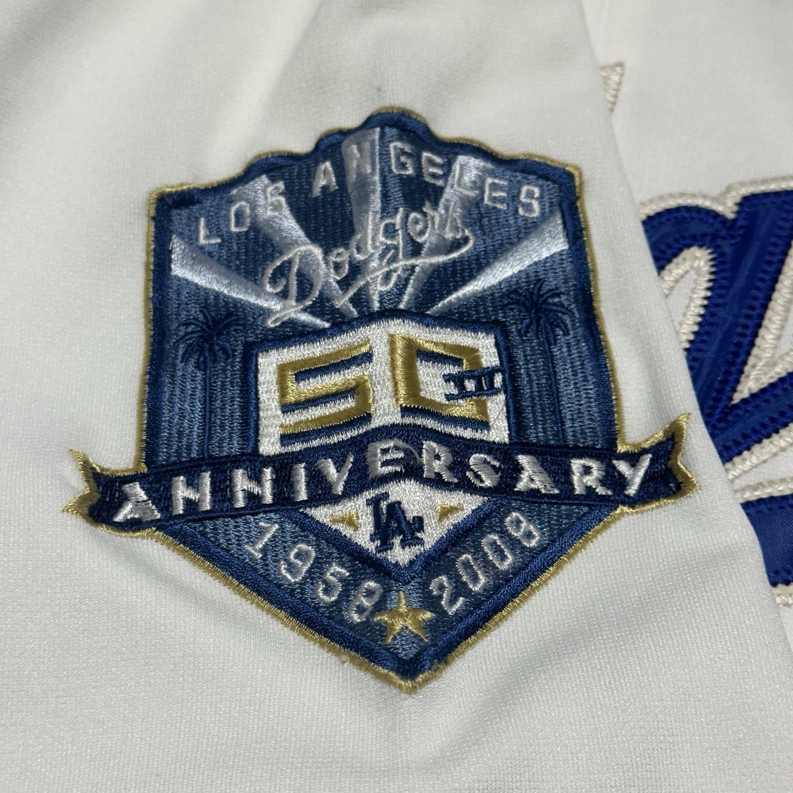 Los Angeles Dodgers Nomar Garciaparra 2008 50th Anniv Majestic Men’s Jersey 52