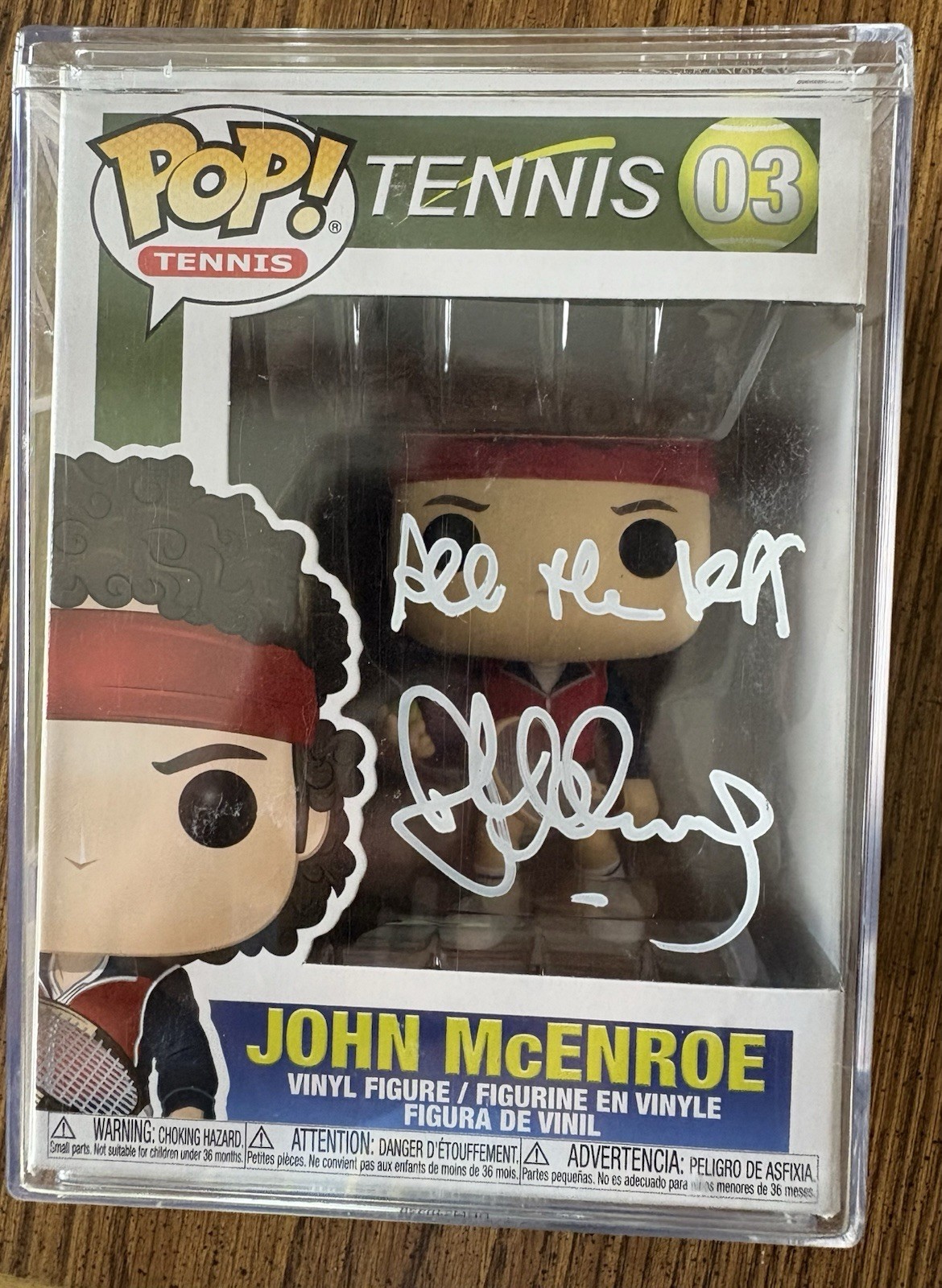 Funko Pop! #03 John McEnroe Autograph Signed JSA Tennis