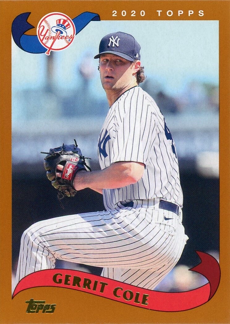 2020 Topps Archives 2002 Border Gerrit Cole New York Yankees #228 MLB NY