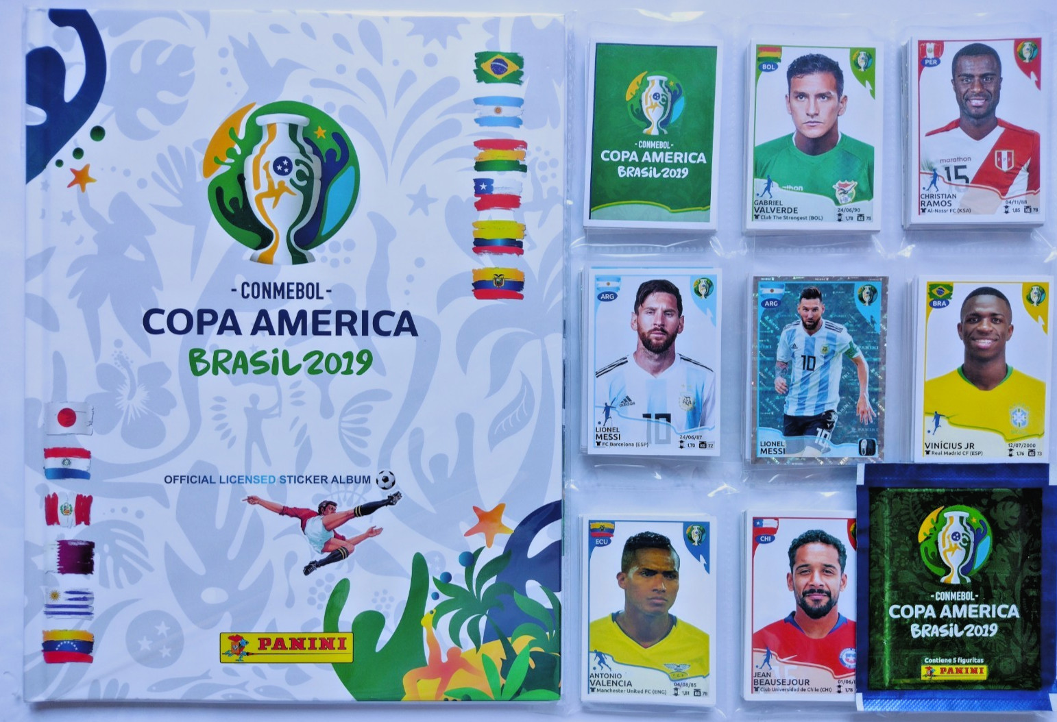 COPA AMERICA BRAZIL 2019 PANINI – ALBUM HARDCOVER + FULL SET 400/400 STICKERS