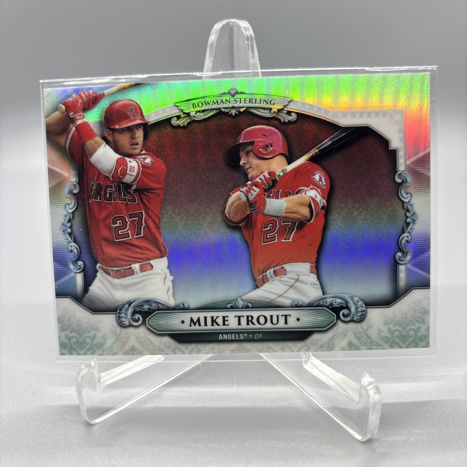 2018 Bowman Chrome #BS-MT Mike Trout Bowman Sterling Refractor