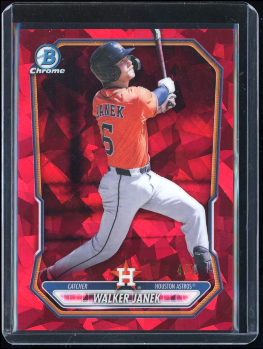 2026 Bowman Sapphire Walker Janek 4/5 Houston Astros #BCP-131 Red