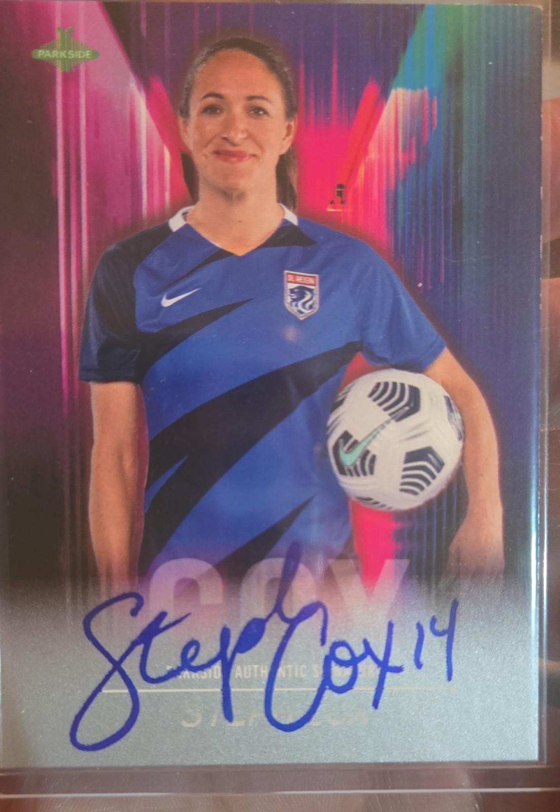 2021 Parkside NWSL – Signature Series Autographs Stephanie Cox #SS-SCO Blue Ink