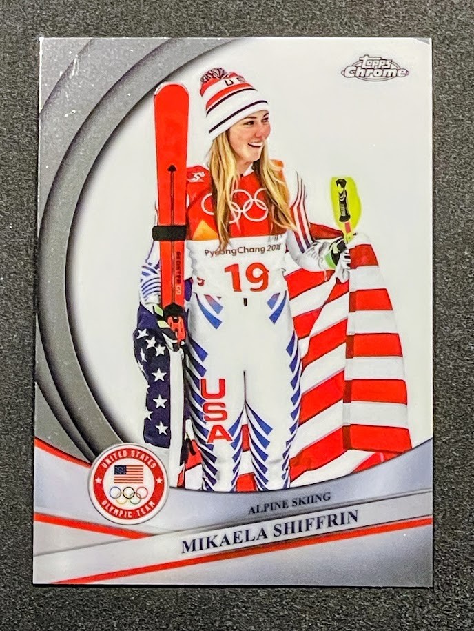 2025 Topps Chrome Olympics MIKAELA SHIFFRIN USA Winter Alpine Skiing #5