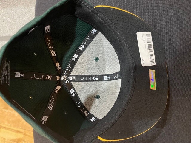 New OAKLAND A’s 59Fifty Home Green Authentic MLB Official On Field Men’s Custom
