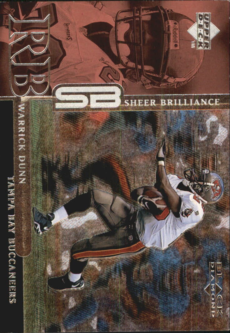 1998 Black Diamond Rookies Sheer Brilliance #B28 Warrick Dunn /2800 – NM-MT