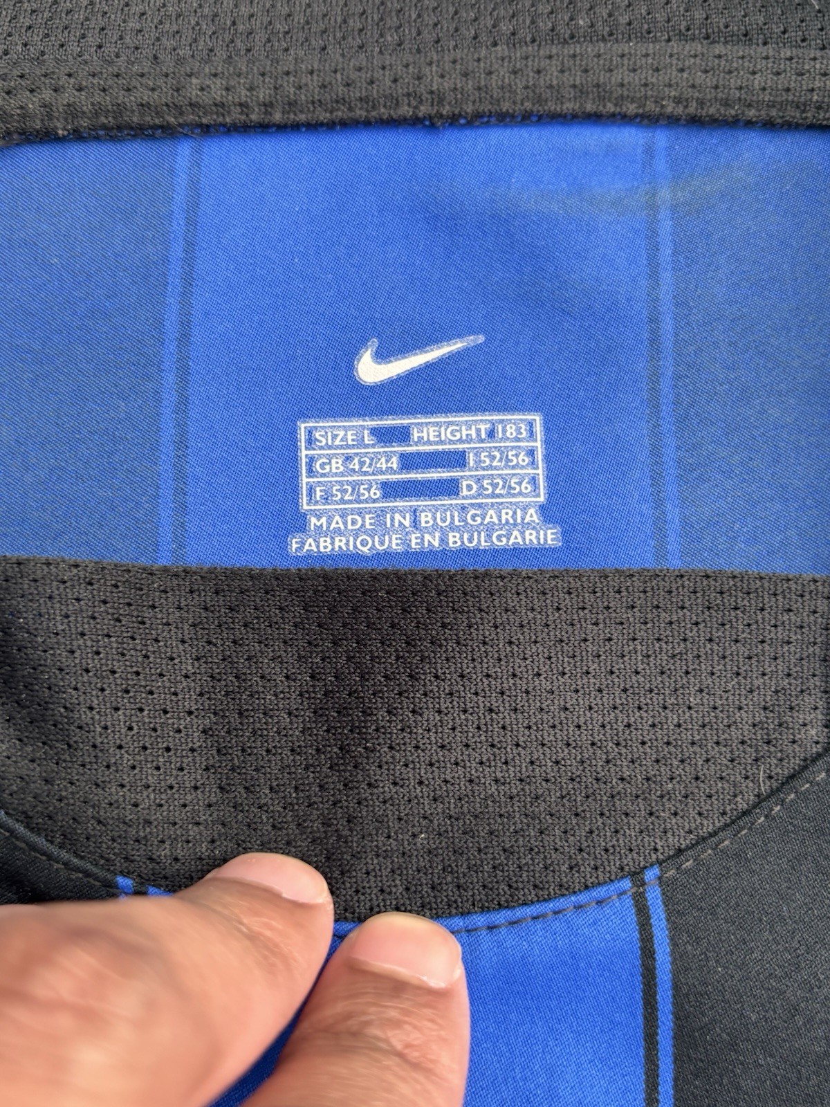 Inter Milan Nike 2003-04 Size Large Men’s Jersey Shirt Pre Owned