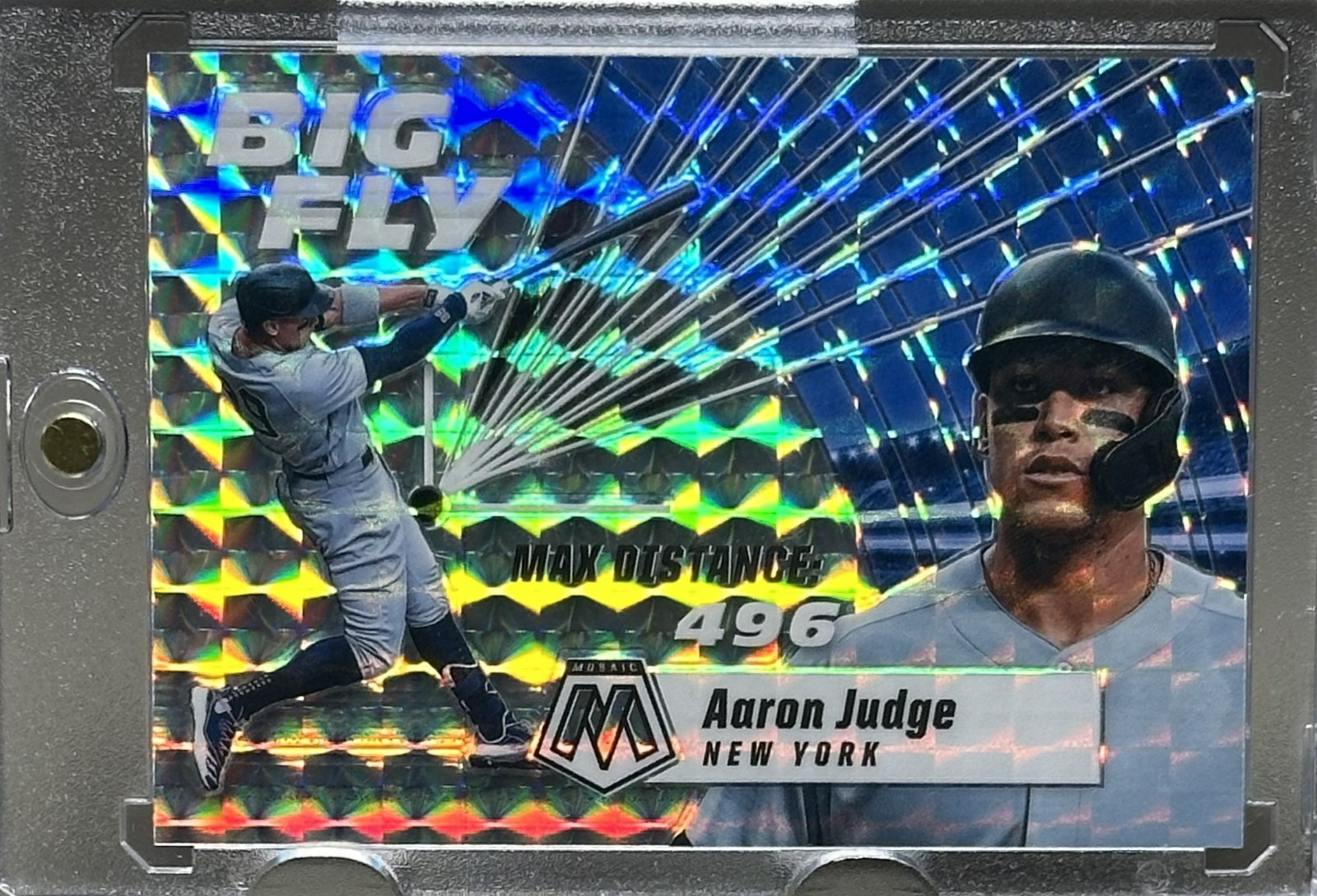 AARON JUDGE RARE MOSAIC INSERT REFRACTOR PRIZM SPORTS CARD YANKEES MINT