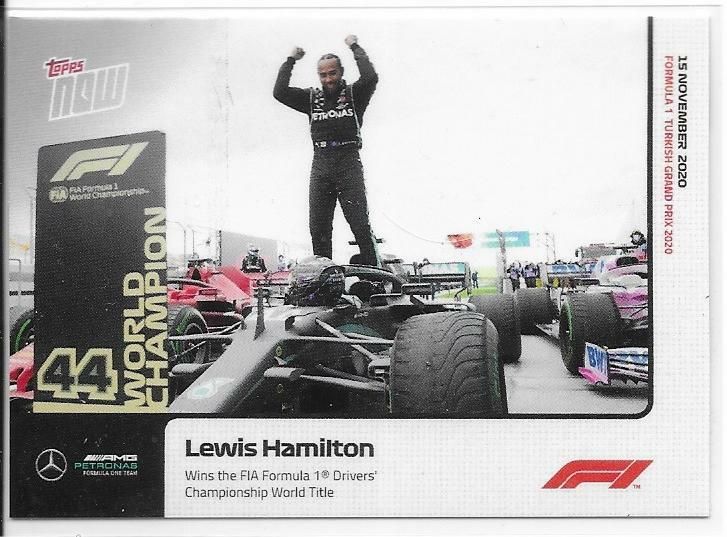 2020 Topps Now Formula 1 #13 LEWIS HAMILTON