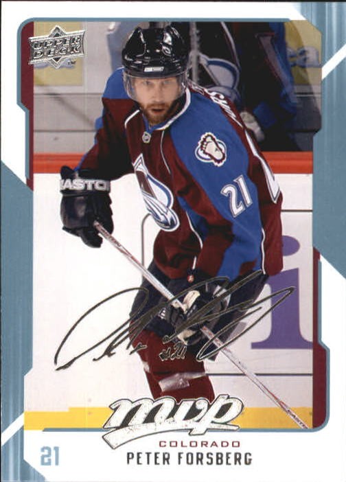 2008-09 Upper Deck MVP #73 Peter Forsberg – HKY