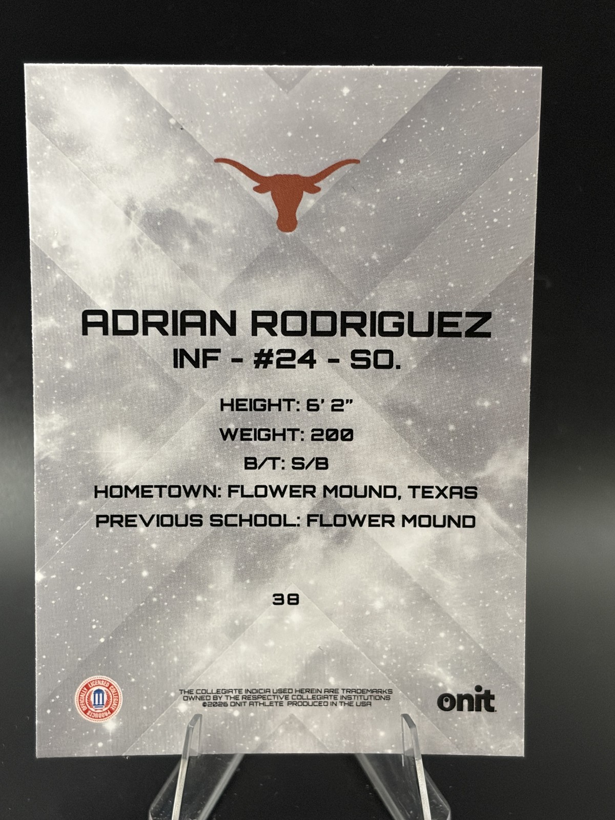 #38 Adrian Rodriguez 2026 ONIT Athlete Gravity Texas Longhorns