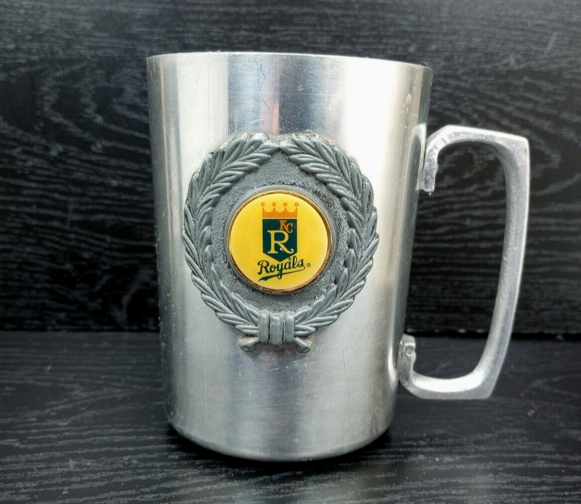MLB Kansas City Royals Metal Mug Vintage 70s 80s Logo Crest Cup Hong Kong