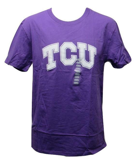 New TCU Horned Frogs Adult Mens Sizes S-L-2XL Purple Shirt $20