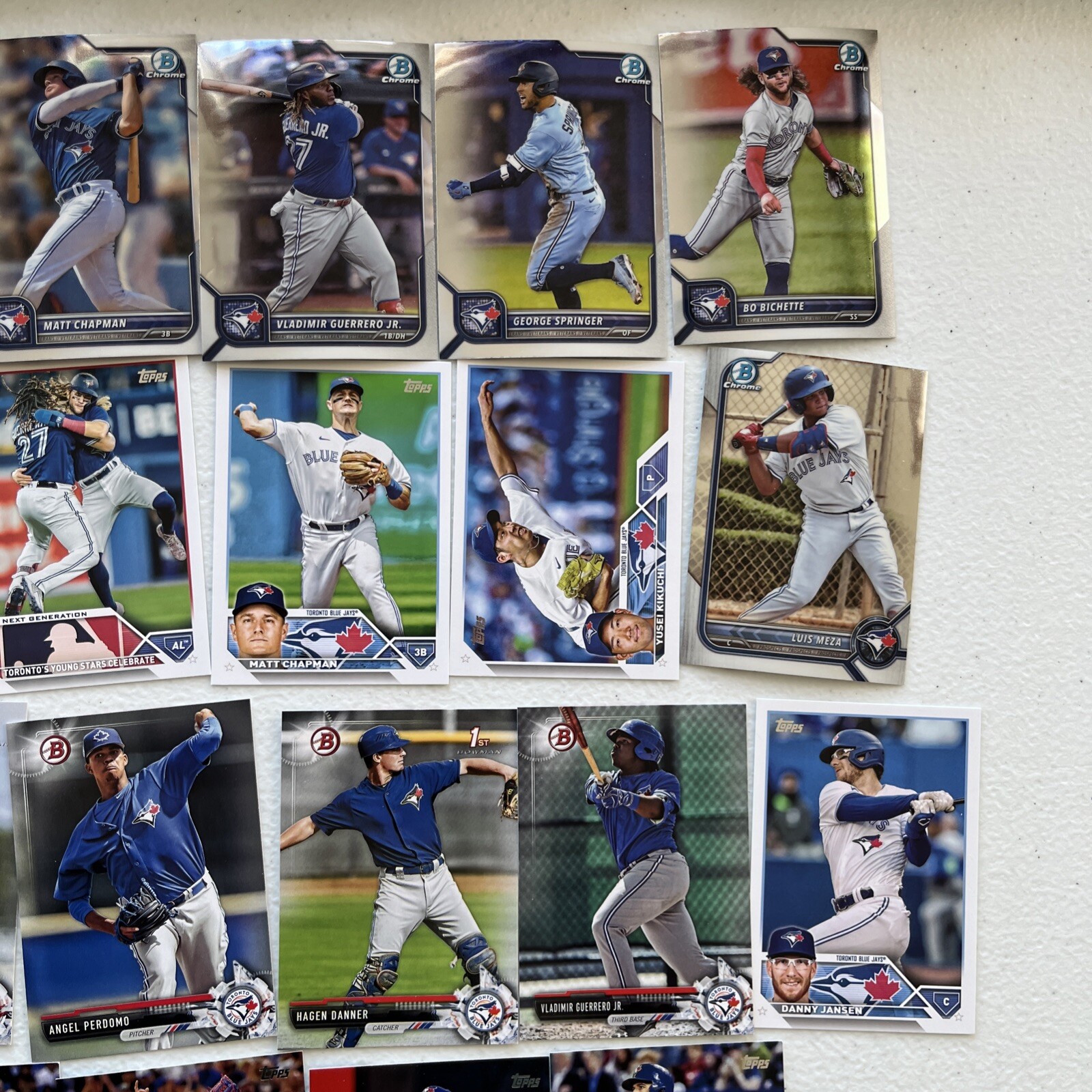 Toronto Blue Jays Cards Includes Bichette, Guerrero, Donaldson Option #1