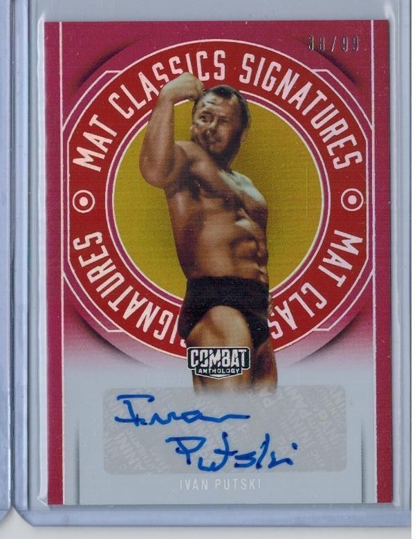 2025 PANINI COMBAT ANTHOLOGY IVAN PUTSKI AUTO 38/99 RED MAT CLSSICS AUTOGRAPH