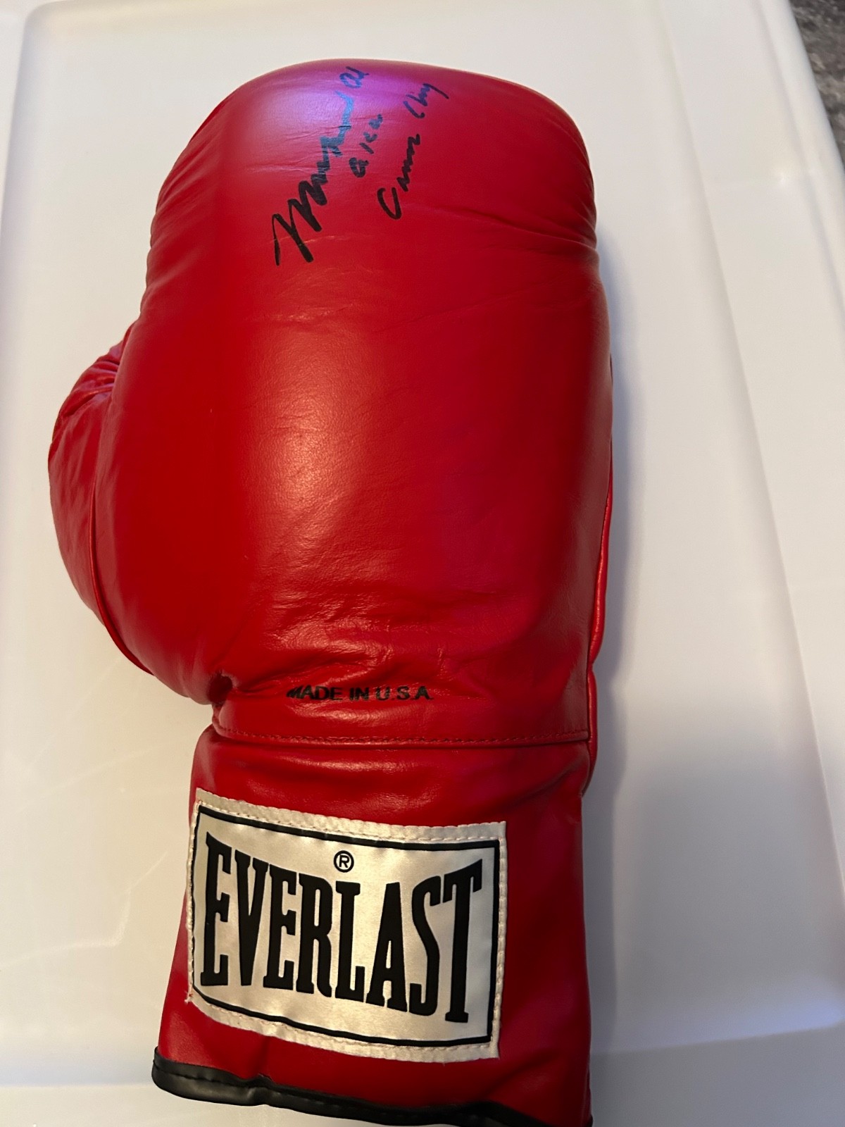Mugammad Ali Autographed Boxing Glove
