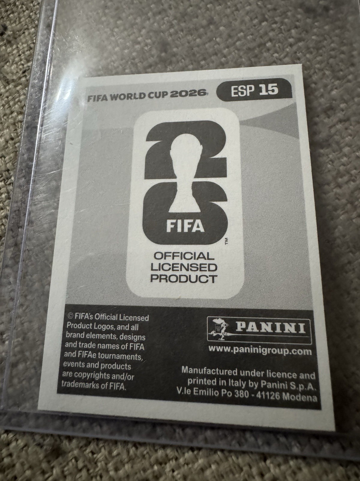 2026 FIFA World Cup Sticker – Lamine Yamal ESP15 – Blue Parallel