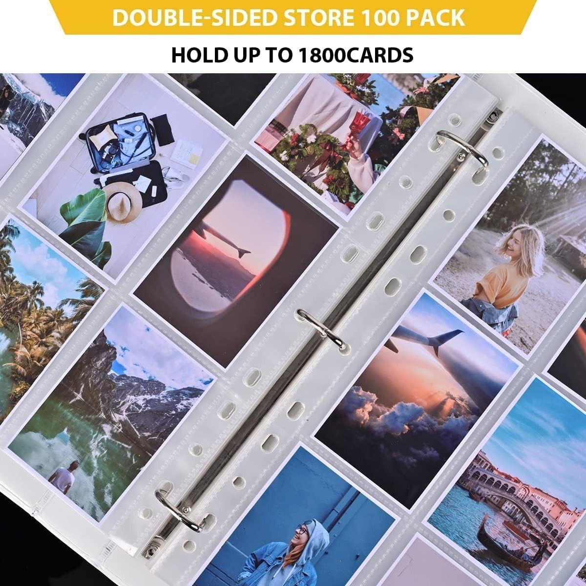 900 Baseball Card Sleeves Trading Photocard Binder Protectors 9 Pocket 50 Sheets
