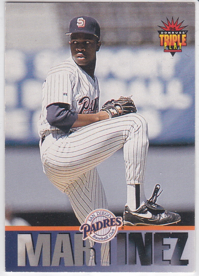 G) 1994 Donruss Triple Play Baseball Trading Card – Pedro Martinez #169