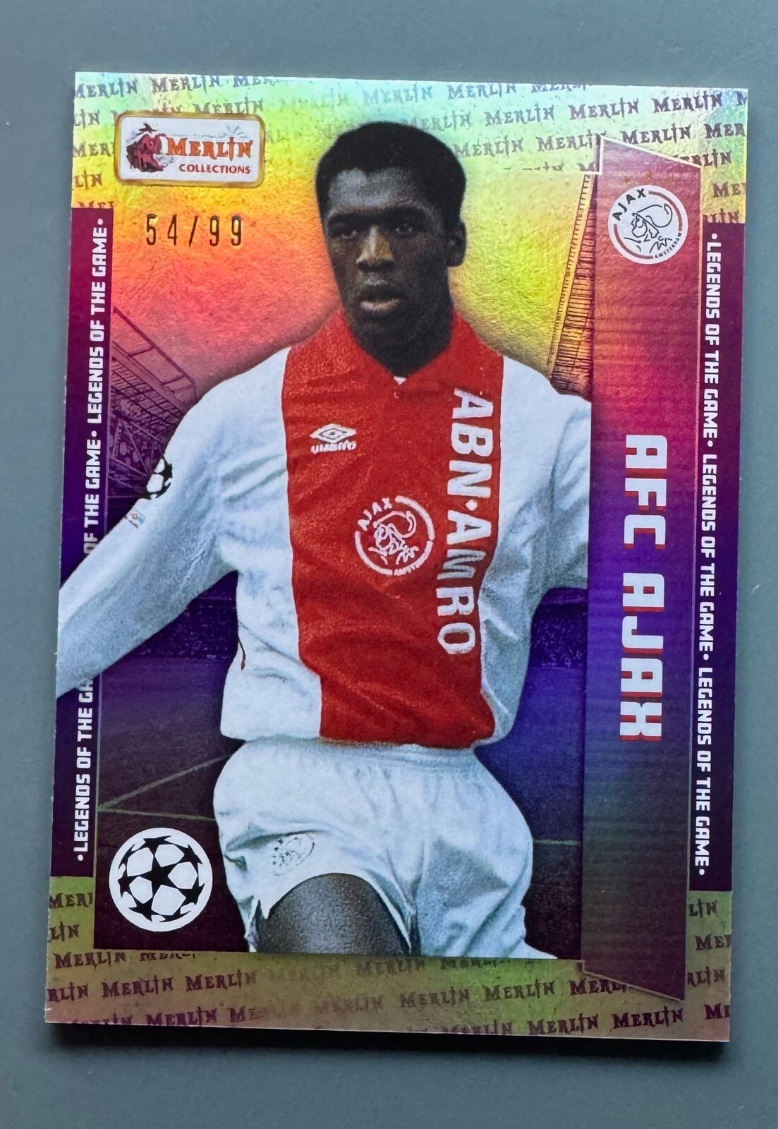 2023-24 Topps Merlin Heritage #119 Clarence Seedorf /99 Purple
