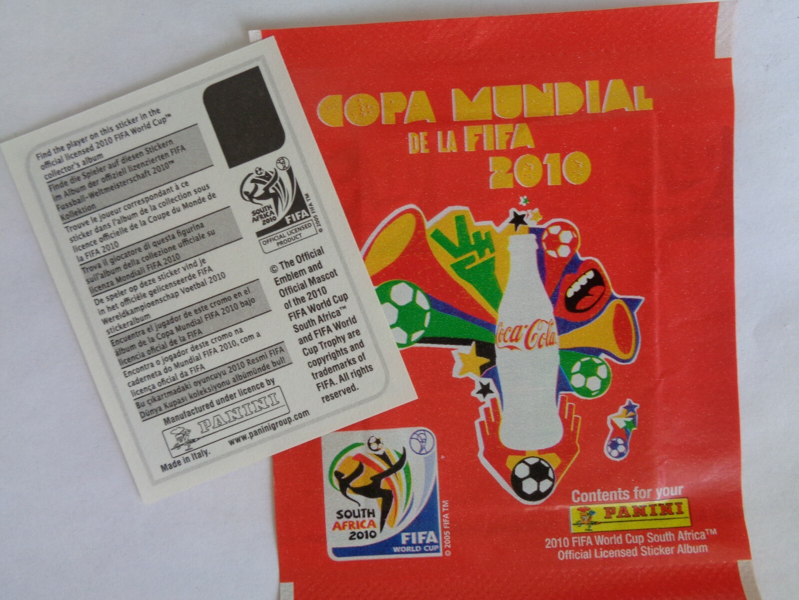 Panini South Africa 2010 World Cup Sticker NO # KAKA Brazil Coca Cola