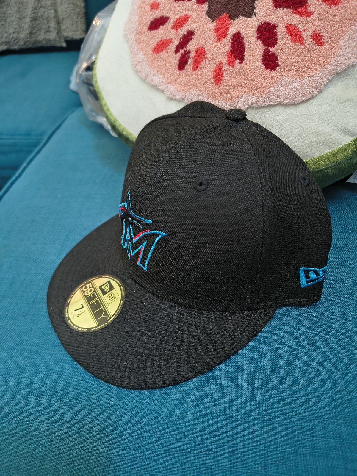 Miami Marlins Me Ew Era Fitted Hat Size 7 1/4