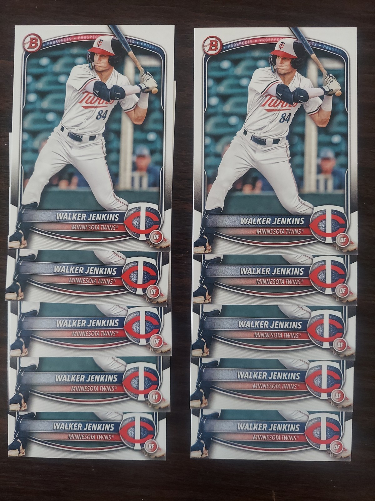 Walker Jenkins Rookie Lot 10 Cards 2025 Bowman Prospects BP-1 Minnesota Twins