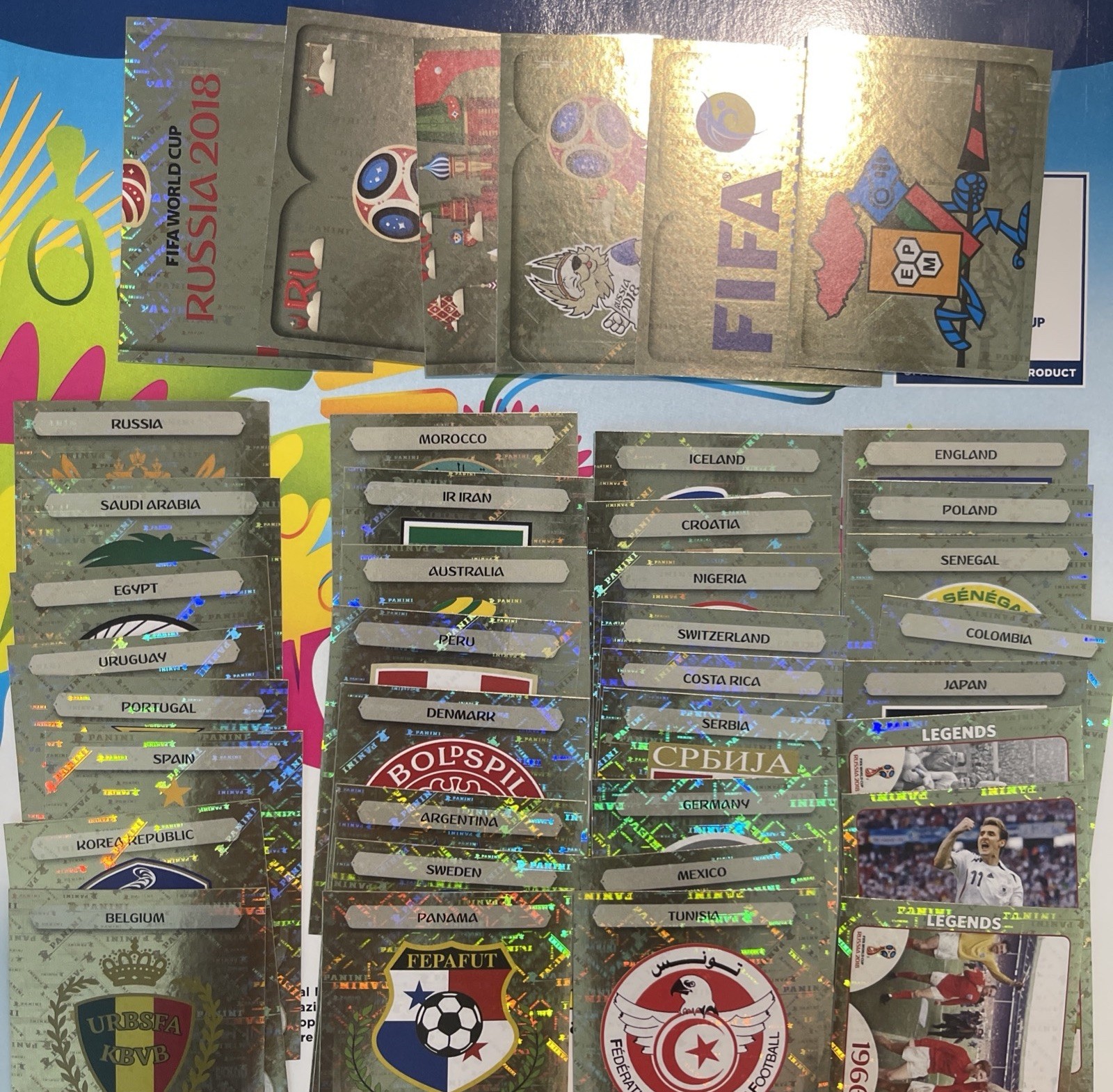 3 for $1 2018 Panini FIFA World Cup Stickers #00-669 Pick to Complete PINK BACK
