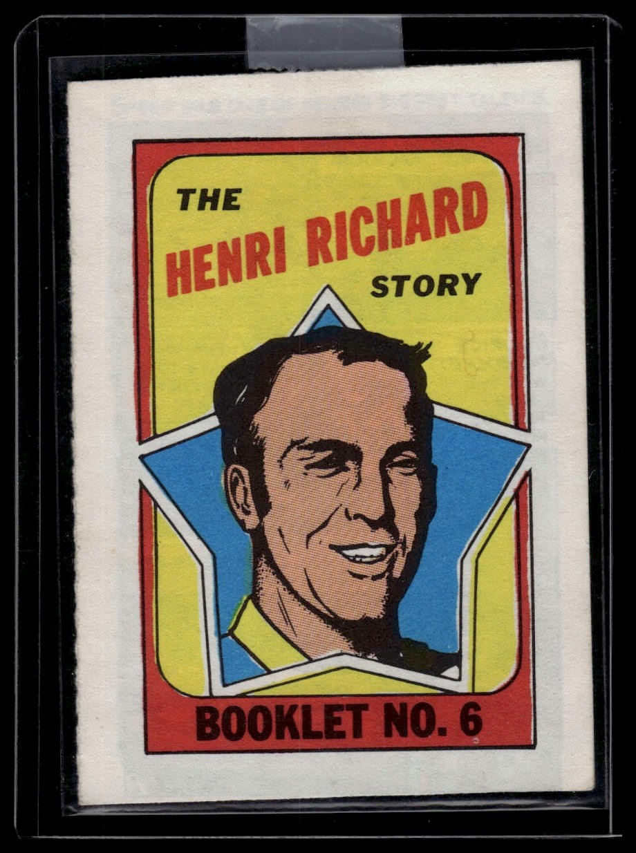 1971-72 O-Pee-Chee #6 Henri Richard Pee-Chee – Booklets