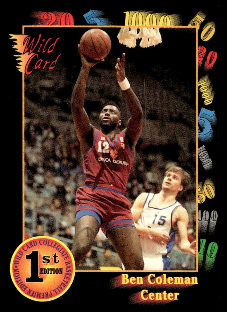 1991 Wild Card Ben Coleman #101 Maryland Terrapins Near Mint or Better