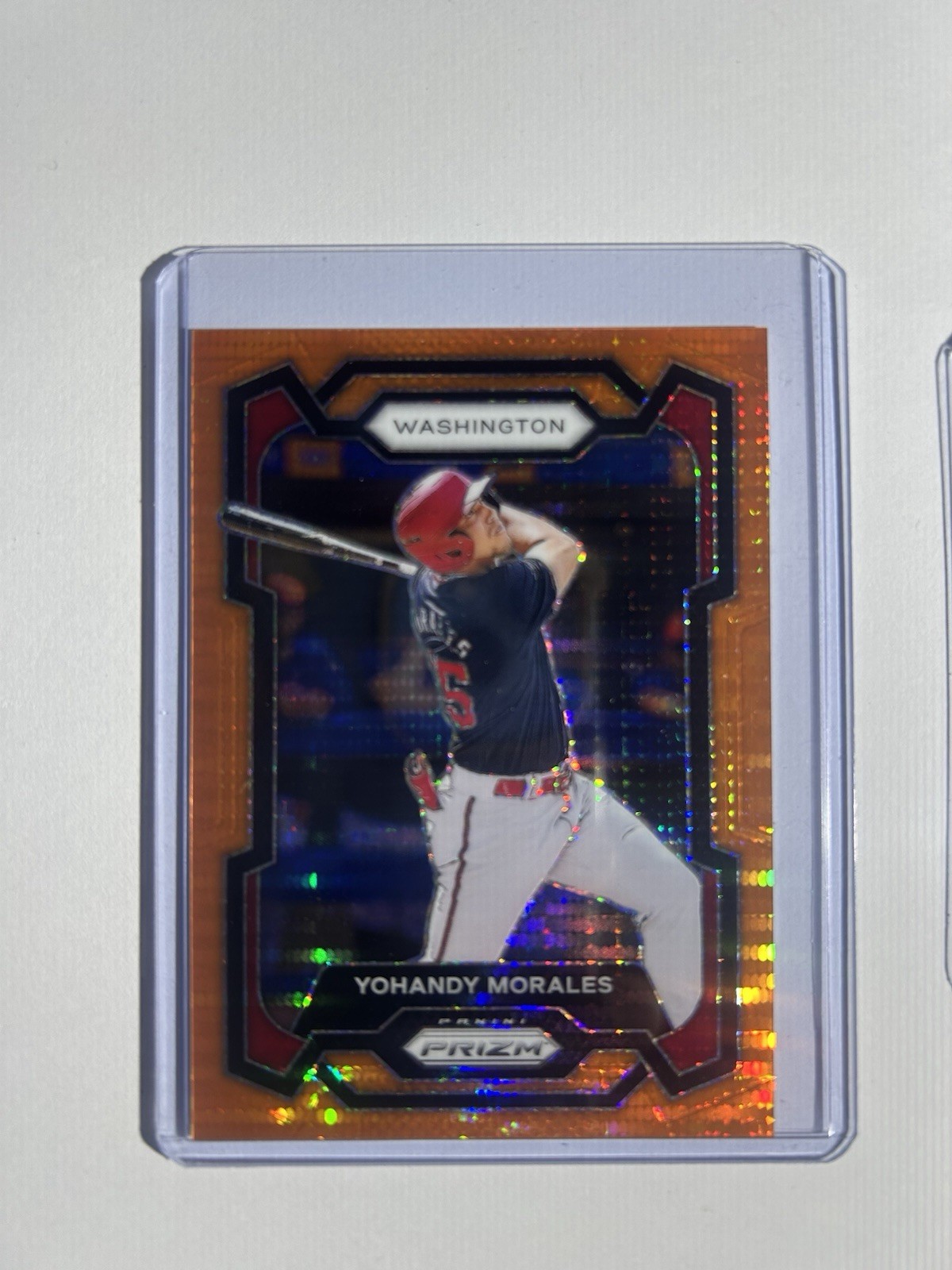 2024 Panini Prizm Yohandy Morales #208 Orange Pulsar 176/399