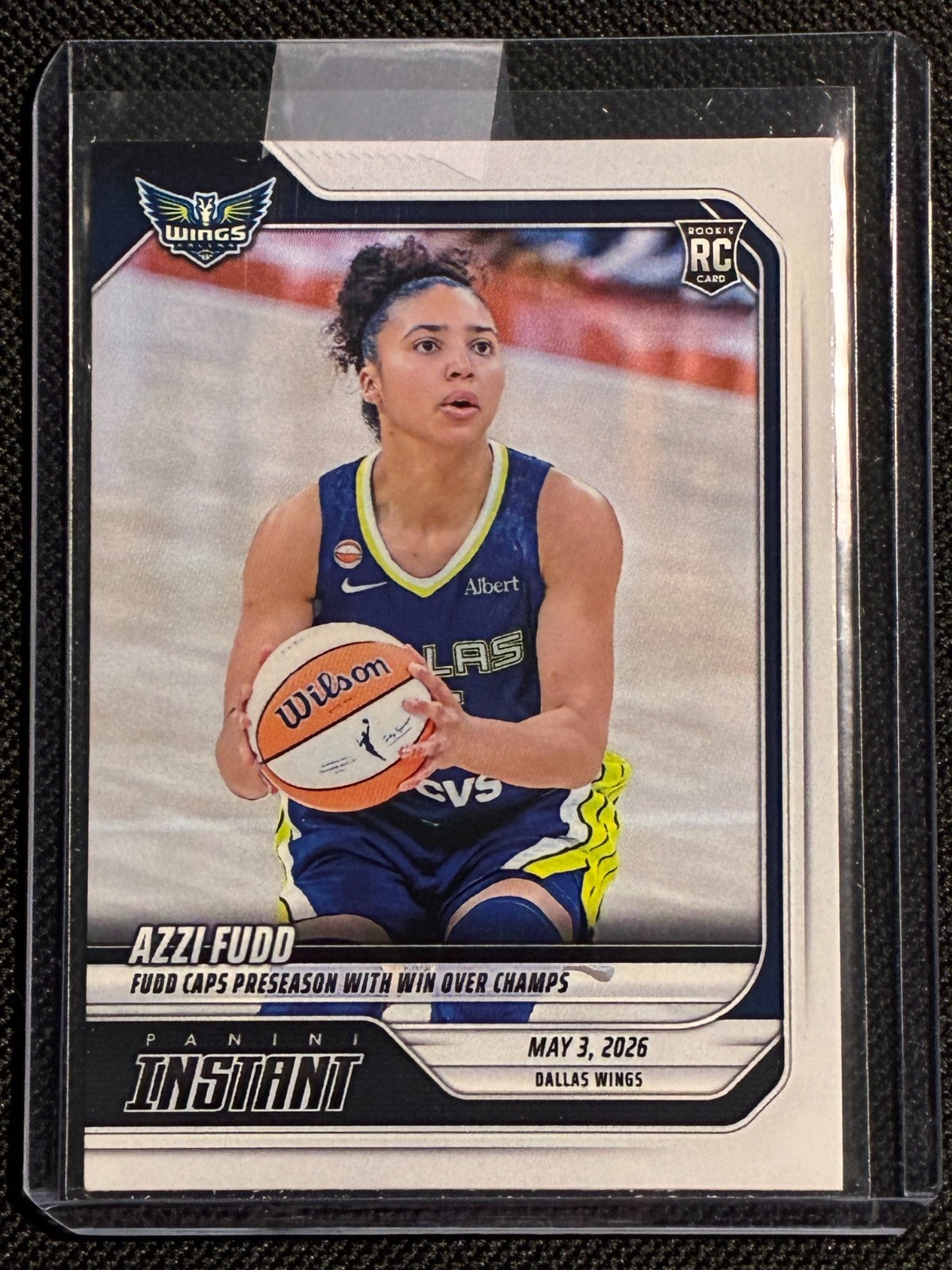 Azzi Fudd 2026 Panini Instant WNBA ROOKIE #28 Dallas Wings RC /354