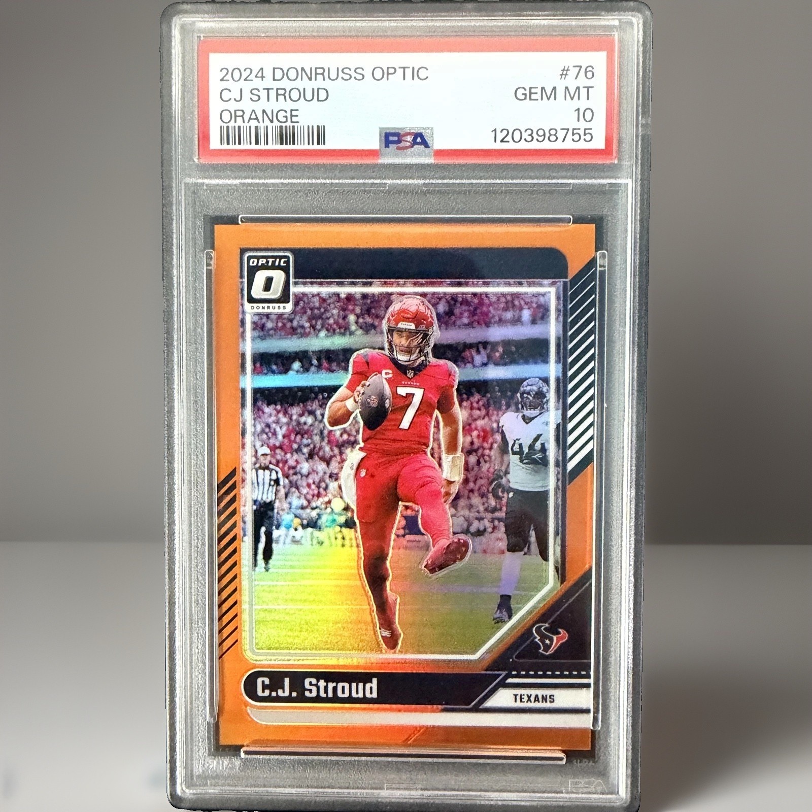 2024 Donruss Optic C.J. Stroud Orange /249 #76 PSA 10 Gem Mint Texans