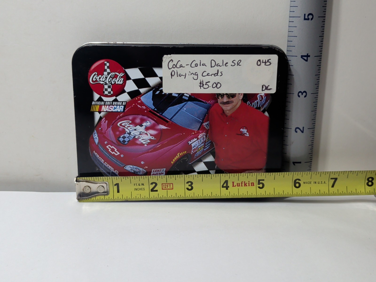Coca-Cola NASCAR Dale Earnhardt Playing Cards Tin Set Modern (1970-Now)