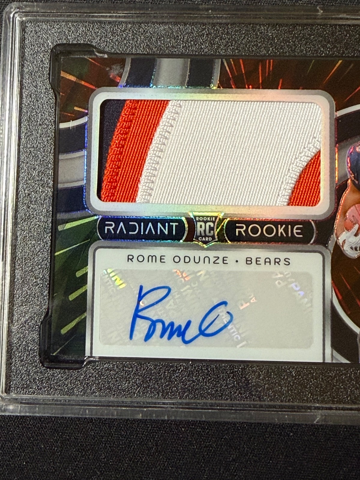 2024 Panini Spectra Hyper Prizm ROME ODUNZE Radiant Rookie RPA /60 Auto Patch
