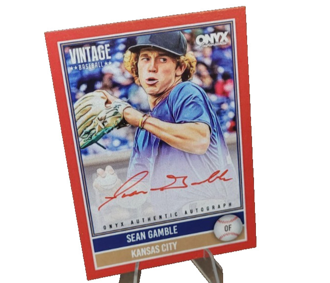 SEAN GAMBLE 19/25 ON CARD AUTO 2026 ONYX AUTHENTICATED VINTAGE NO. VA-SEGA