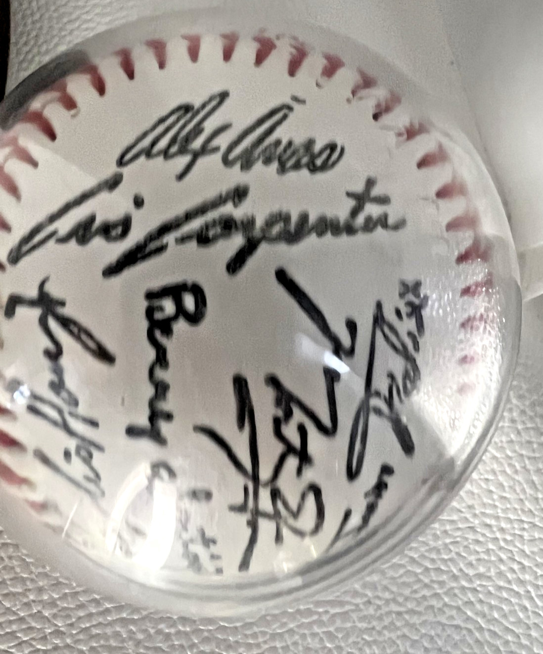 Two MLB Mystery Baseballs – One w/ Signature, one w/ Printed Replica Signatures