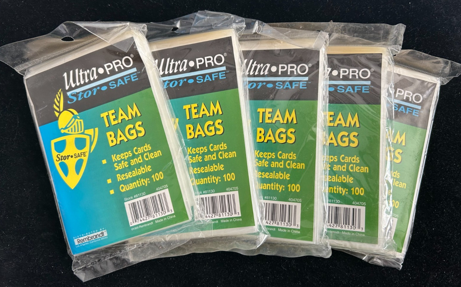 500 NEW Team Bags – 5 Ultra Pro 100 Count Team Bags