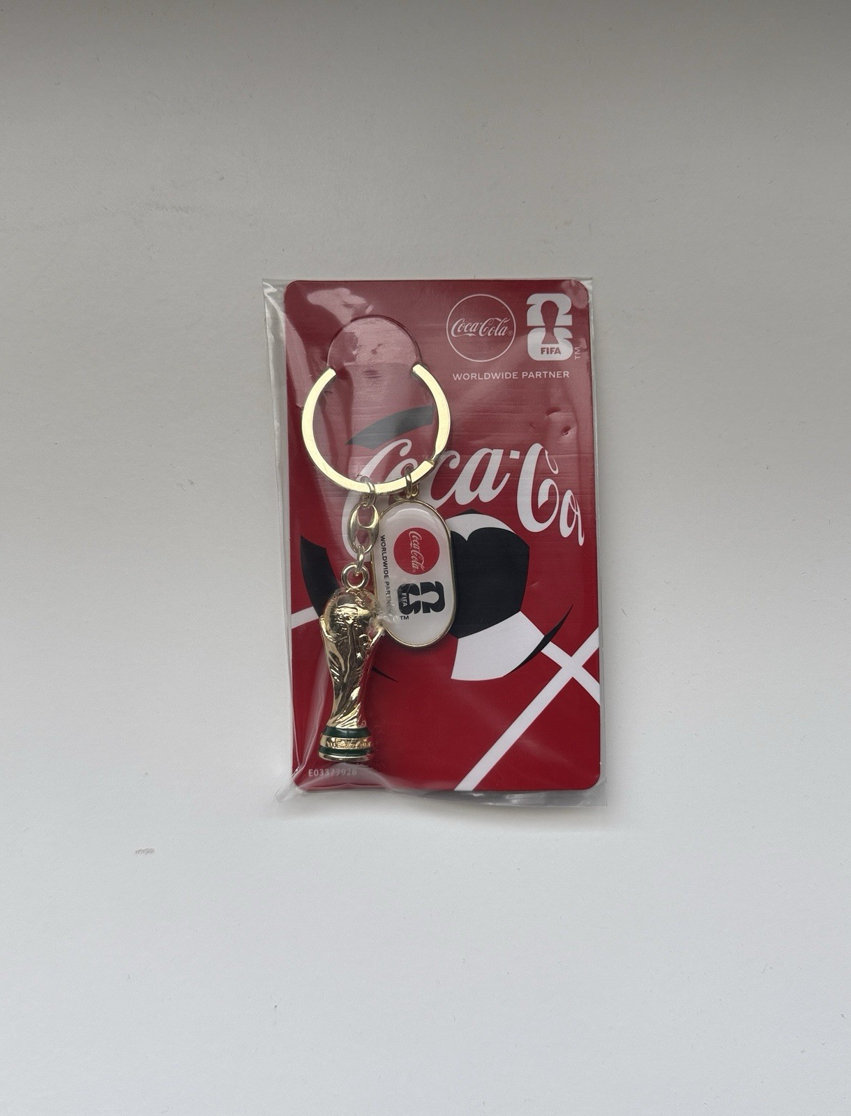 Authentic Coca Cola FIFA World Cup 2026 Trophy Keychain Coke Collectible USA