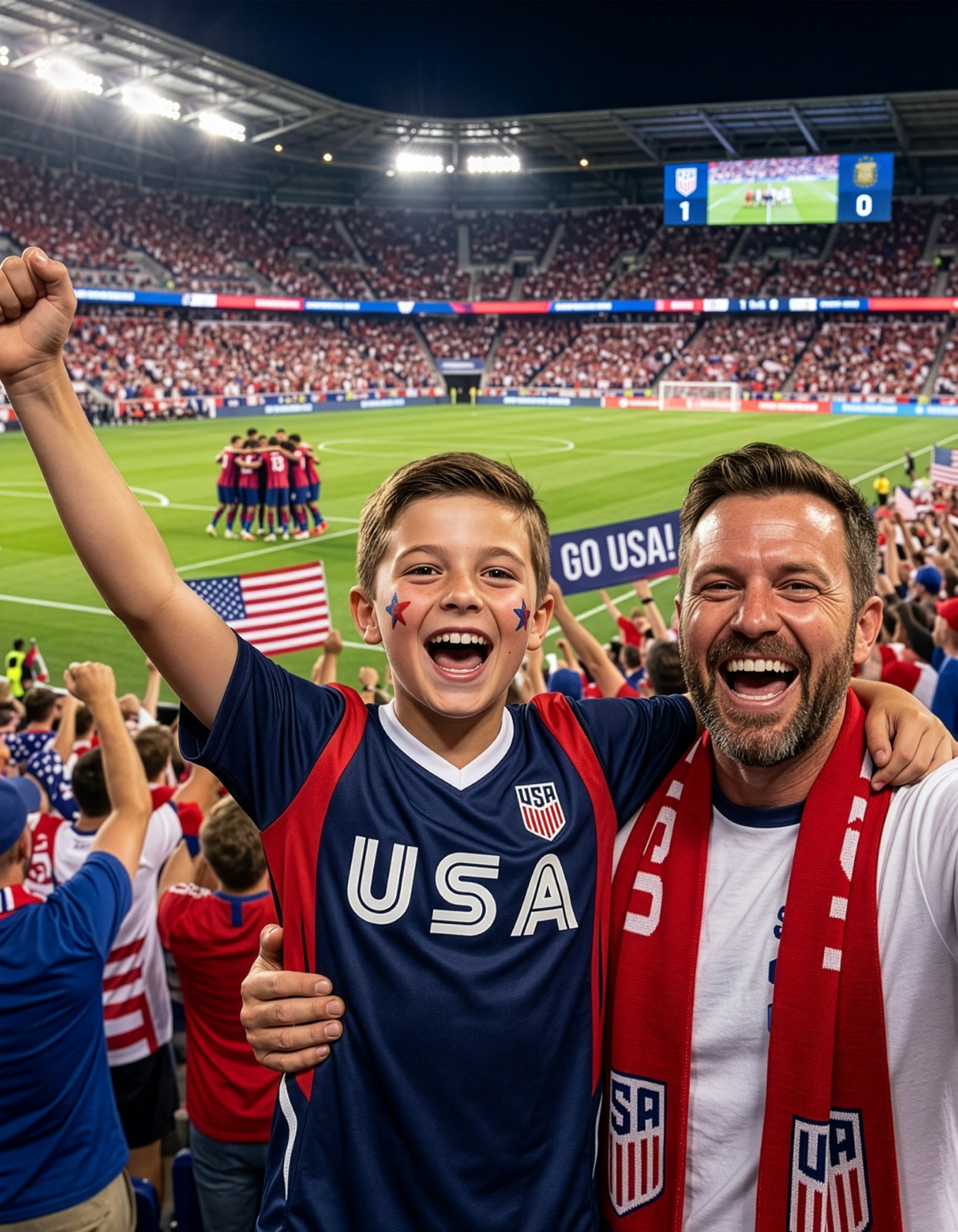USA Soccer Training Jersey For Adults and Kids, Licensed US Soccer Shirt