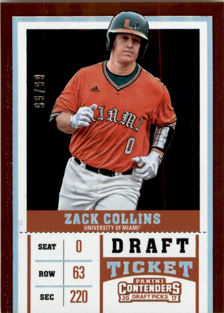 2017 Panini Contenders DP ZACK COLLINS /99 #25A NM-MT SP