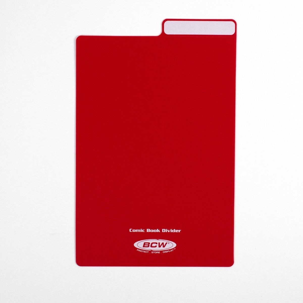 25 BCW Red Comic Book Plastic Dividers With Folding Write On Tab Free Shipping
