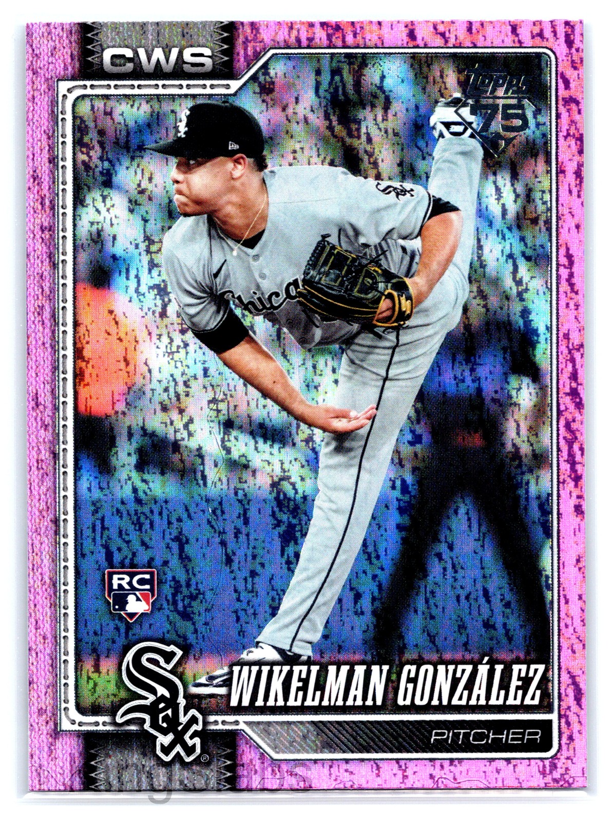 2026 Topps #167 Wikelman González Confetti Pink