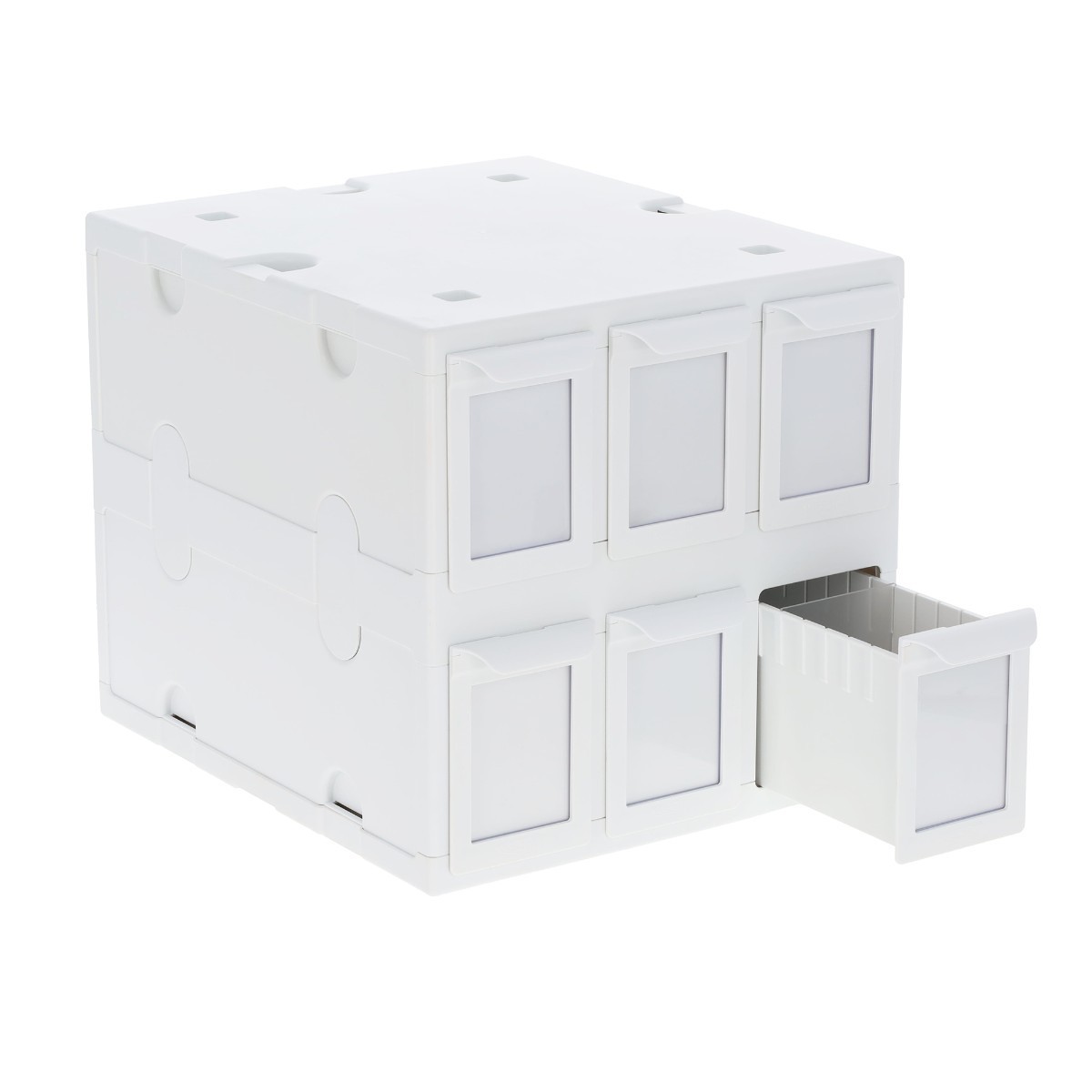 BCW White Card Box Bin 6 Drawers Hold 1000+ Gaming / 700 Sports Card New Catalog