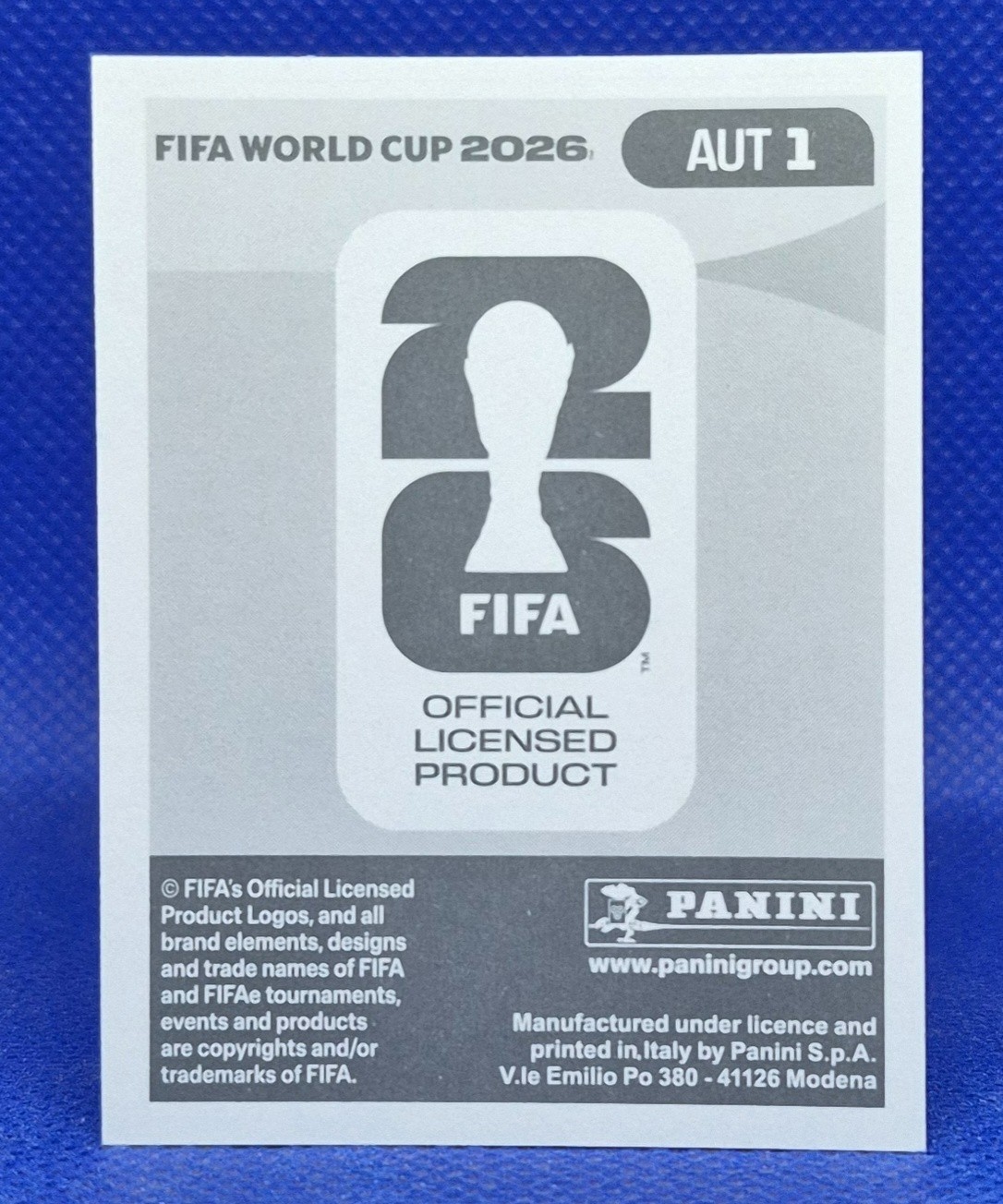 2026 Panini FIFA World Cup Sticker Austria Team Logo #AUT 1 -US Edition