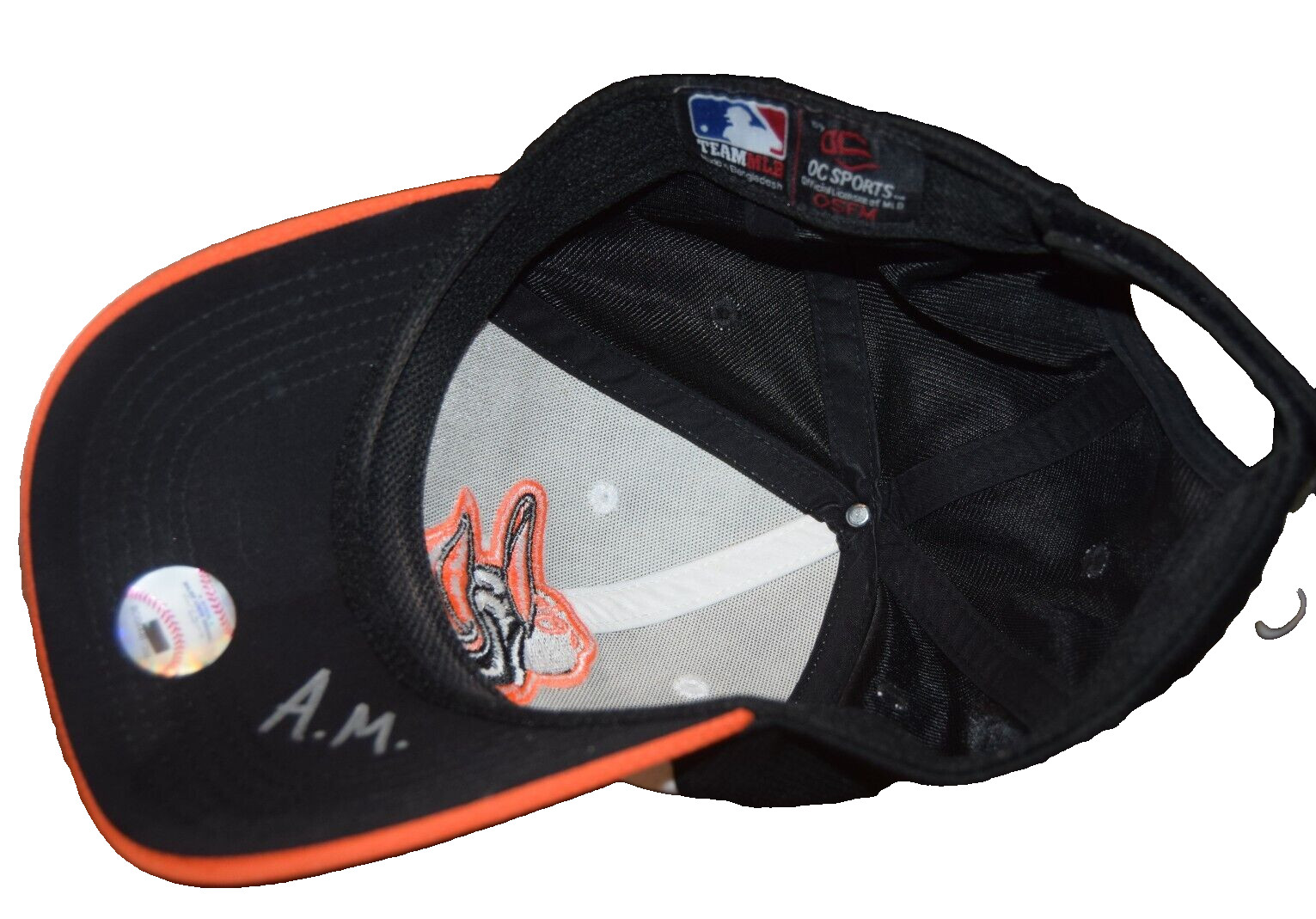 OC Sports MLB Cap Baltimore Oriole Mascot Made in Bangladesh